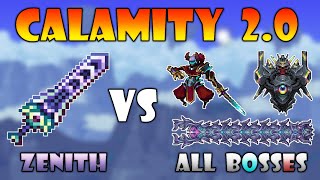 Zenith vs All Master Malice Bosses  Terraria Calamity Mod 14 Update [upl. by Auoy270]