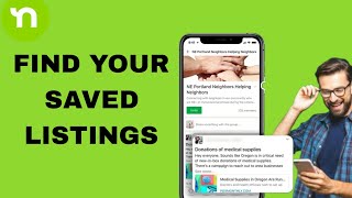 How To Find Your Saved Listings On Nextdoor App [upl. by Oakie]