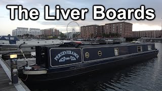 202 Crossing the Mersey estuary  on a narrowboat [upl. by Markson]