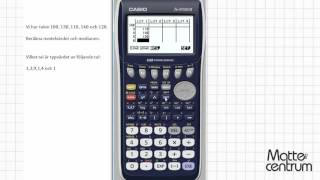 Statistik  Grafräknare II  Matematik 1 [upl. by Eecart937]