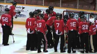 2016 Canadian Broomball Championships  Round Robin Palmerston Rookies vs Ottawa Nationals [upl. by Ecnar]