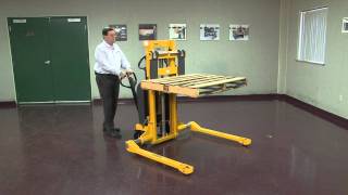 Southworth Straddle Pallet Stacker One Minute Video [upl. by Rubliw]