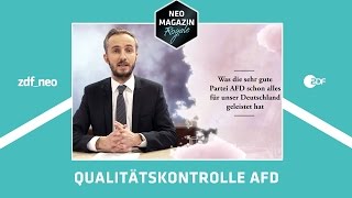 Teil1 Was die sehr gute Partei AfD schon alles für Deutschland geleistet hat  NEO MAGAZIN ROYALE [upl. by Adnol410]