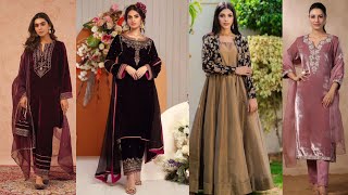 quotLatest Impressive Dresses Designs For Winter Season Fancy Dresses Designs New Velvet Collectionquot [upl. by Allemrac212]