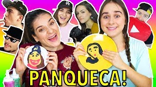 DESAFIO ARTE NA PANQUECA 3 😱 EDIÇÃO YOUTUBERS [upl. by Kerat]