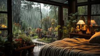 【2M】 SOOTHING RAIN SOUND at the forest make you sleep well  Goodbye insomnia with Rain [upl. by Sanfo]