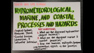 Lesson 14  Hydrometeorological Phenomena  Marine and Coastal Processes and Hazards [upl. by Etterrag]