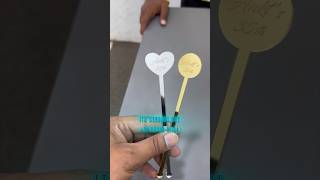 Acrylic Stirrer With Name shorts youtubeshorts shortsviral [upl. by Daza]