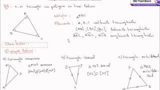 Triunghi definitie notatii elemente [upl. by Nnoryt]