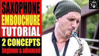 SAXOPHONE EMBOUCHURE TUTORIAL • 2 CONCEPTS BEGINNER amp ADVANCDED [upl. by Esilrahc]