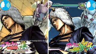 Weather Reports Old Voice VS New Voice ComparisonJoJos Bizarre Adventure All Star Battle R [upl. by Cherlyn]