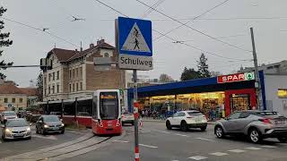 Wien Hütteldorf Bujattigasse Tram nr 369 route 49 [upl. by Tyrrell]