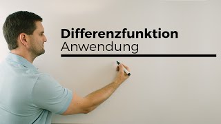 Differenzfunktion Anwendungsmöglichkeiten  Mathe by Daniel Jung [upl. by Yhpos]