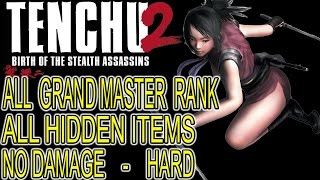 Tenchu 2  AYAME  Walkthrough 100 1080p HD All Grand Master Rank [upl. by Olia701]