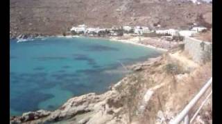 Psarou Beach  Mykonos wwwmykonosexplorercom [upl. by Inahs]