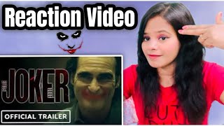 Joker  Official Trailer  Hollywood  Hindi Reaction Video with reactionwithkhushi [upl. by Ettelorahc94]