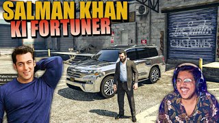 GTA 5 Real Life  SALMAN KHAN Ki GOLDEN TOYOTA FORTUNER Aka LAND CRUSOR VXR [upl. by Aloysius690]