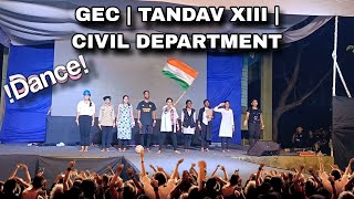 Goa College of Engineering 2024 GEC  Tandav XIII  Civil Department  Group Dance [upl. by Kumar]