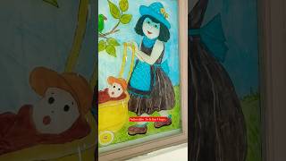 Wall art painting trending viralvideo painting ytshorts viralshorts [upl. by Punke472]