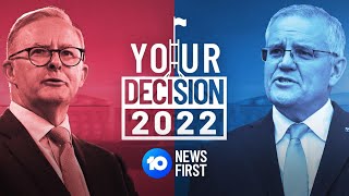 Your Decision 2022 LIVE Australian Federal Election Special  10 News First [upl. by Tremain]