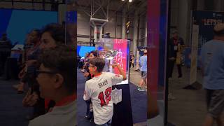 The Lombardi SuperBowl Trophy on display for fans • New York City FanaticsFest 2024 nfl nflonfox [upl. by Giselbert]