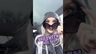 Valloween nails round 1 💕🎃💕 valloween valloween2024 valloweennails spookynails nails [upl. by Kcirdla]