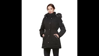 Universo Womens Heavy Duty Down Parka Jacket with Removable Fur Hood Winter Warm Puffer Coat [upl. by Hollah]