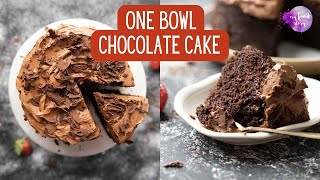 One Bowl Chocolate Cake  Super Moist [upl. by Pals509]