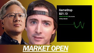 GAMESTOP SURGES 21 ROARING KITTY TWEETS NVIDIA ABOVE 900 MARKET NEAR ALL TIME HIGH  MARKET OPEN [upl. by Soma217]