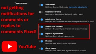 not getting notifications for comments or replies to comments Fixed [upl. by Clynes]