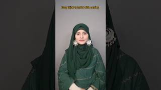 Easy hijab tutorial with earring [upl. by Mears]