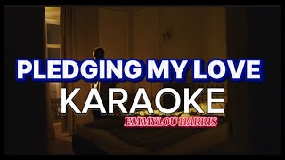 PLEDGING MY LOVE Emmylou Harris KARAOKE [upl. by Lyndon]