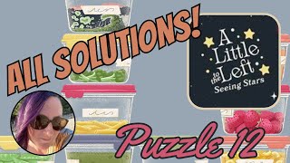 Seeing Stars DLC  Puzzle 12  All Solutions  A Little to the Left [upl. by Jehovah700]