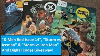 quotXMen Red Issue 14quot quotStorm vs Icemanquot amp quotStorm vs Iron Manquot And Digital Codes Giveaway [upl. by Namqul]