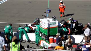 Tony Kanaan Indy Grand Prix Car Pit Stop Is So Fast [upl. by Ahseryt]