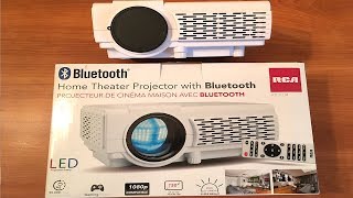 RCA Home Theater 1080p Projector with Bluetooth review 2000 lumens [upl. by Einrae]