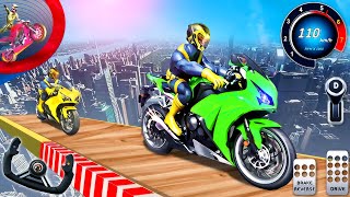 Mega Ramp Bike Racing Simulator 3D  Extreme Motocross Dirt Bike Stunt Racer  Android GamePlay 3 [upl. by Kennard395]