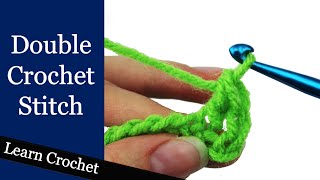 How to Double Crochet Stitch  Beginner Course Lesson 9 [upl. by Arenahs]