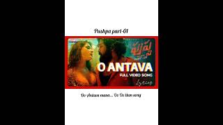 Oo Antava mava Oo Oo item song pushpa samantha alluarjun itemsong itamsong viralshort [upl. by Marquita]