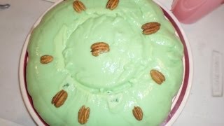 Receta ♥ Gelatina Verde Con Queso Cottage  Nuez Piña  La Lechera y Clavel ♥ [upl. by Dominga779]