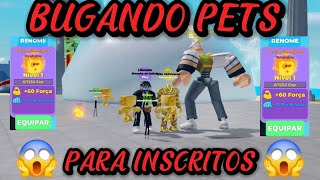 AJUDANDO INSCRITOS DO CANAL PT 5 ROBLOX MUSCLE LEGENDS MuscleMuscleLegendspets bugadosscript [upl. by Yadsendew]