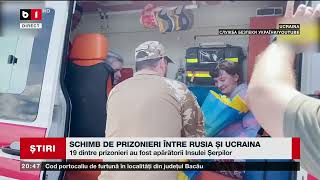 SCHIMB DE PRIZONIERI ÎNTRE RUSIA ȘI UCRAINA Știri B1TV1 iunie 2024 [upl. by Sammy667]