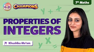 All Properties of Integers Class 7 Maths  Integers Concept Chapter 1  BYJUS  Class 7 [upl. by Sonahpets]