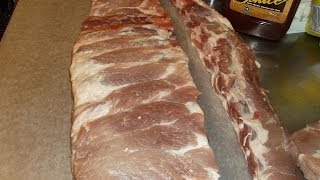 EASY Spare Ribs BBQ in the oven 321 method NO BOILING [upl. by Shornick89]