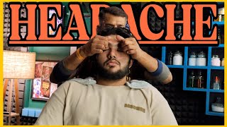 Headache Relief Soothing Head Massage W Neck and Knuckles Cracking by NARESH💈asmr [upl. by Odranreb689]