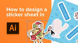 How to design a sticker sheet in Illustrator [upl. by Liddy]