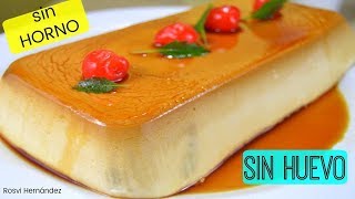 FLAN DE QUESO SIN HORNO Y SIN HUEVO CREMOSO ROSVI HERNANDEZ [upl. by Adyeren766]