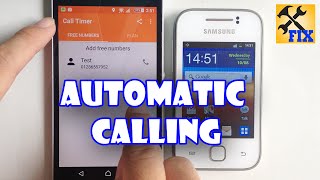 How to Automatic calling by Call Timer Pro app [upl. by Yelsa719]