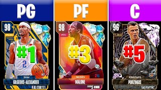 RANKING THE TOP 5 BEST CARDS AT EACH POSITION IN NBA 2K24 MyTEAM [upl. by Ioj586]