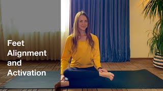 Yoga  Feet Alignment and Activation  Pada Bandha [upl. by Borszcz]